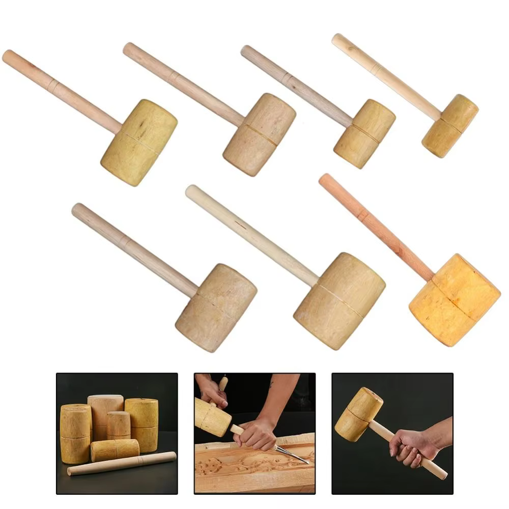 Marteau de menuiserie résistant aux chocs, fait à la main, durable, sûr et pratique, marteau en bois pour le bricolage