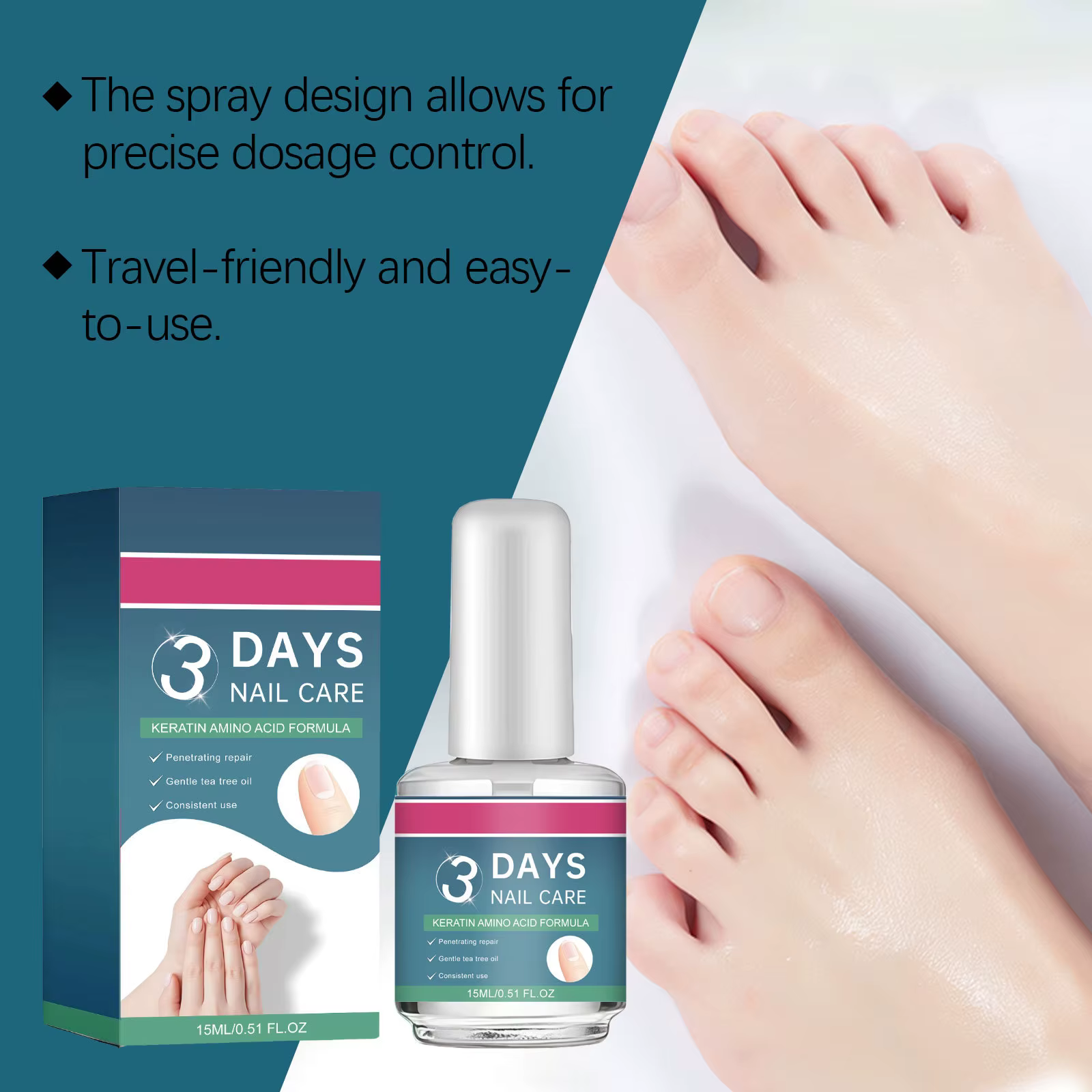 Traitement des ongles sur 3 jours