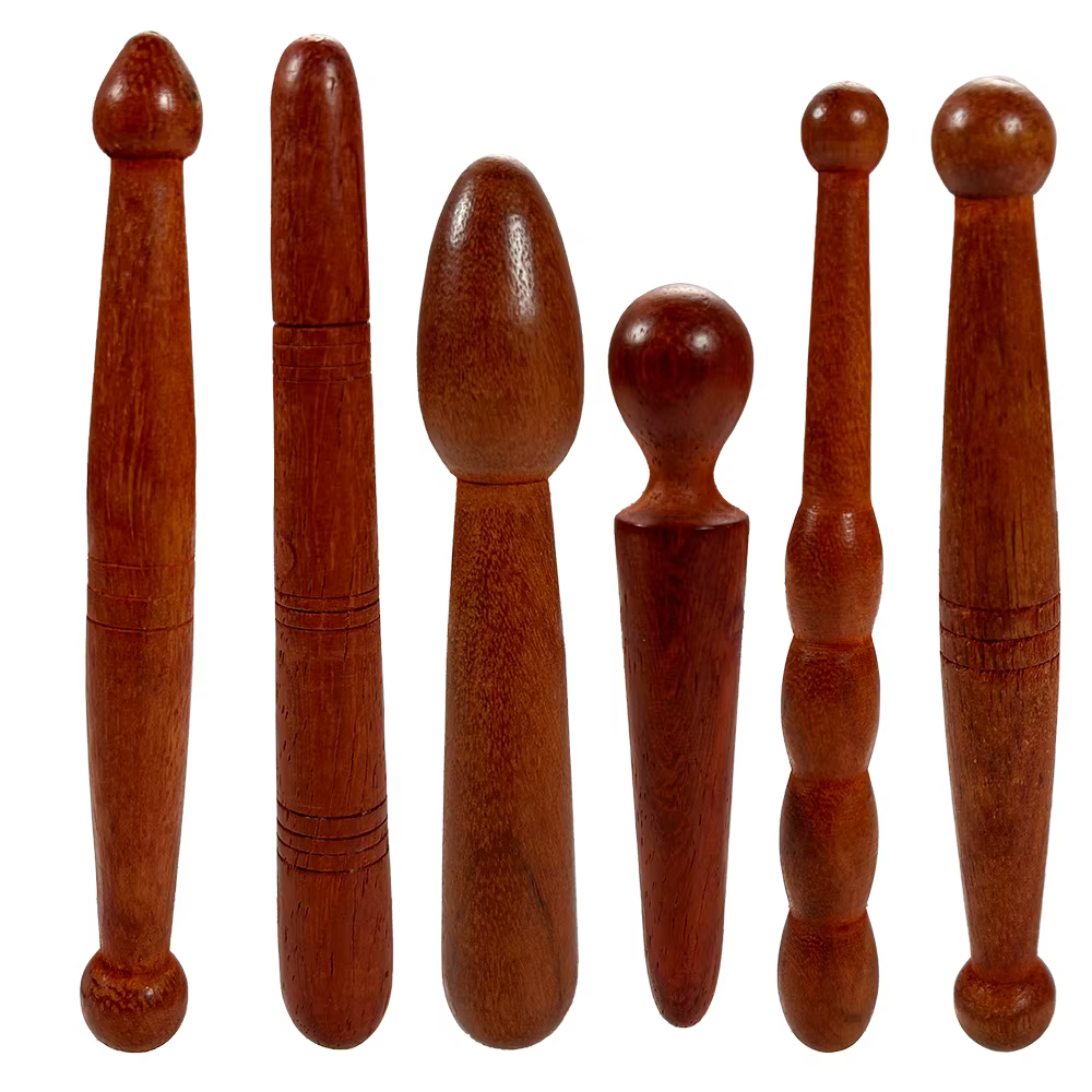 Bâtons de réflexologie en bois