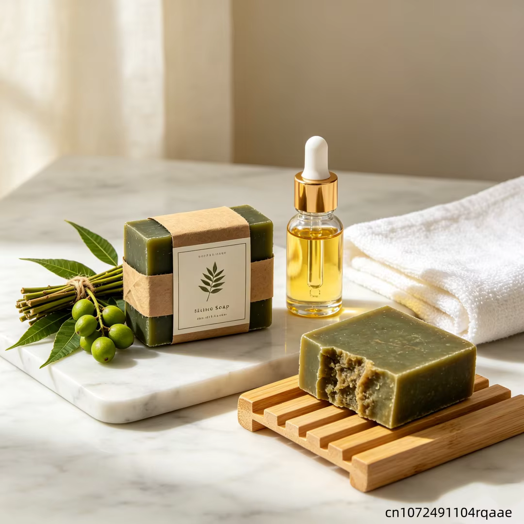 Huile de Neem à parfum végétal naturel et doux pour le bain