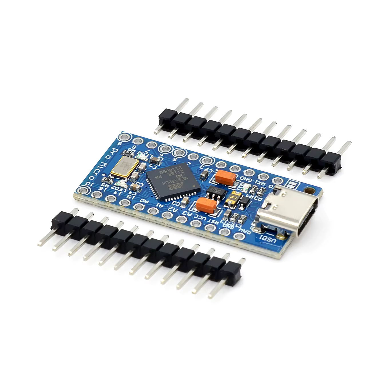 MICRO/MINI/TYPE-C USB Pro Micro pour module arduino ATmega32U4 5 V/16 MHz avec en-tête à 2 rangées pour Leonardo, en stock, meilleure qualité
