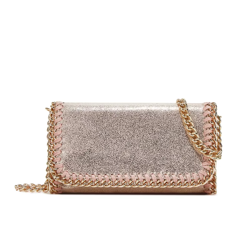 Mini sac à bandoulière de luxe pour femmes, sac à bandoulière avec chaîne, avec porte-monnaie pour téléphone, portefeuille élégant de marque, pochette à main