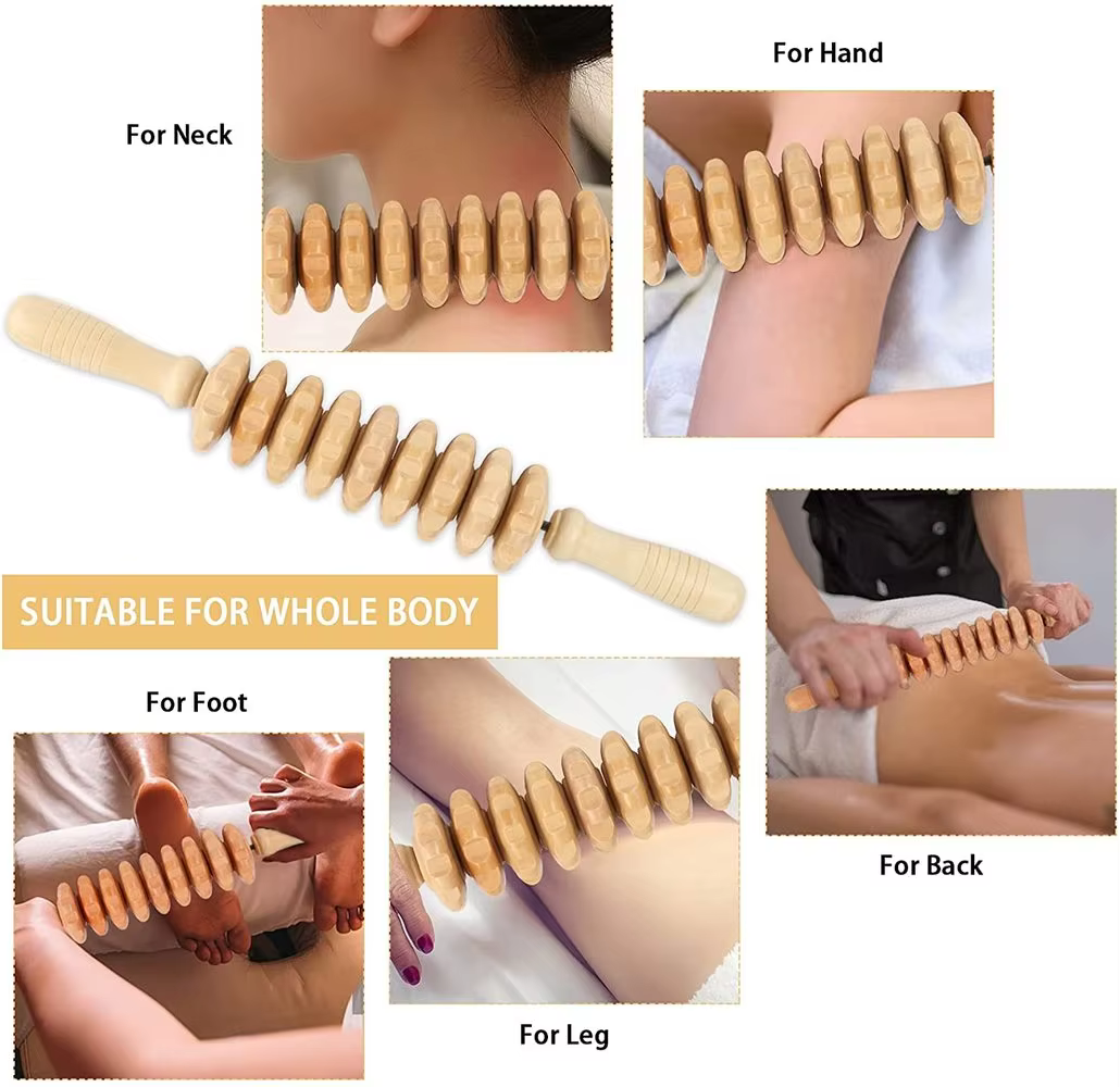 Masseur de Drainage lymphatique en bois