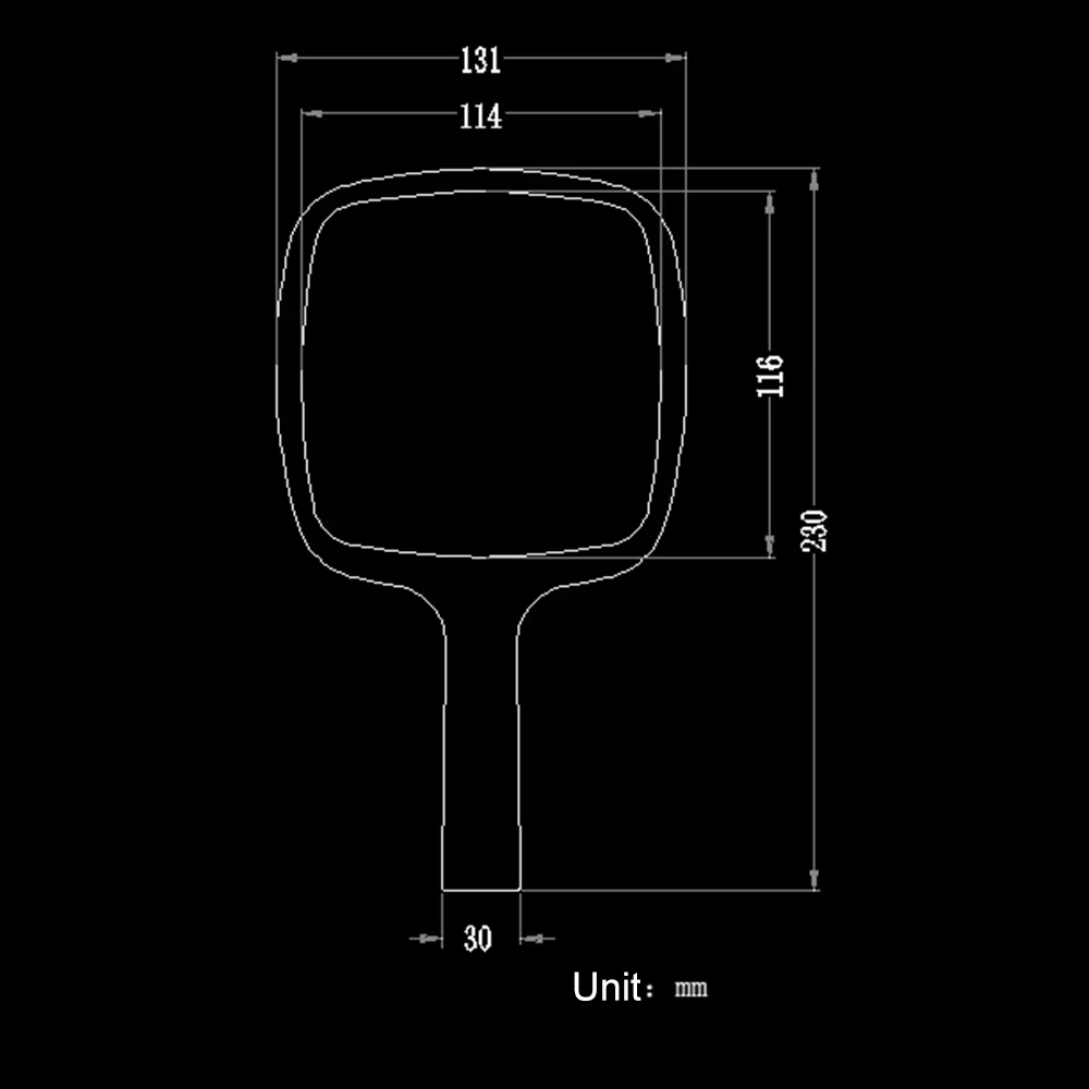 Miroir à main en acrylique noir, miroir à main portable avec poignée confortable, miroir de maquillage portable pour la maison