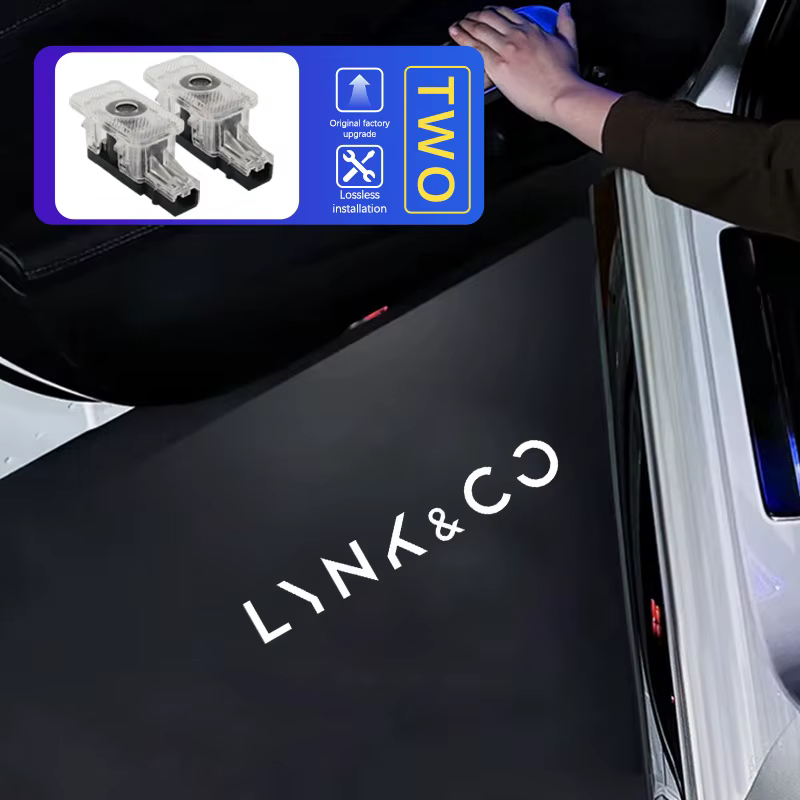 Projecteur de logo de porte de voiture à LED Lumière de bienvenue pour Lynk&Co 01 02 03 05 09 Accessoires de voiture