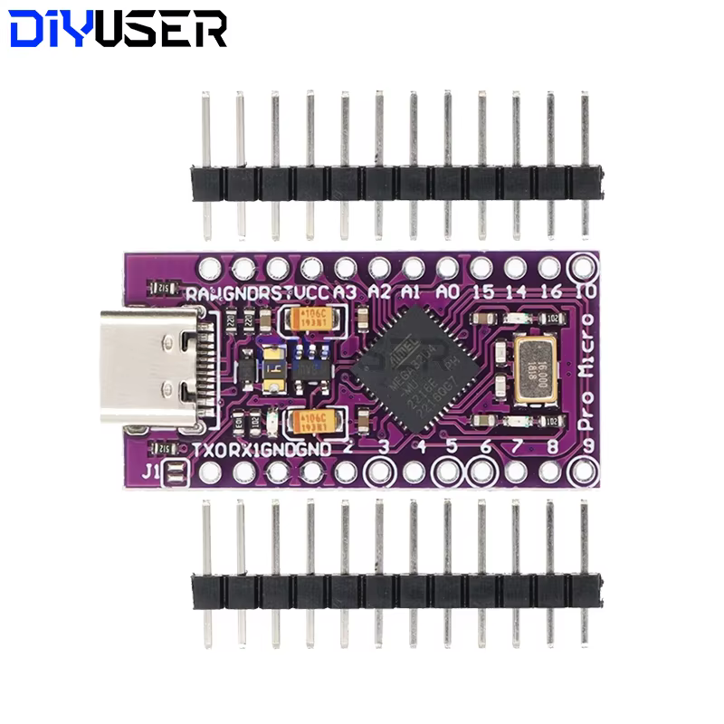 Module USB MICRO/MINI/TYPE-C ATMEGA32U4 5V 16MHz, carte contrôleur ATMEGA32U4-AU/MU Pro-Micro, remplace Pro Mini