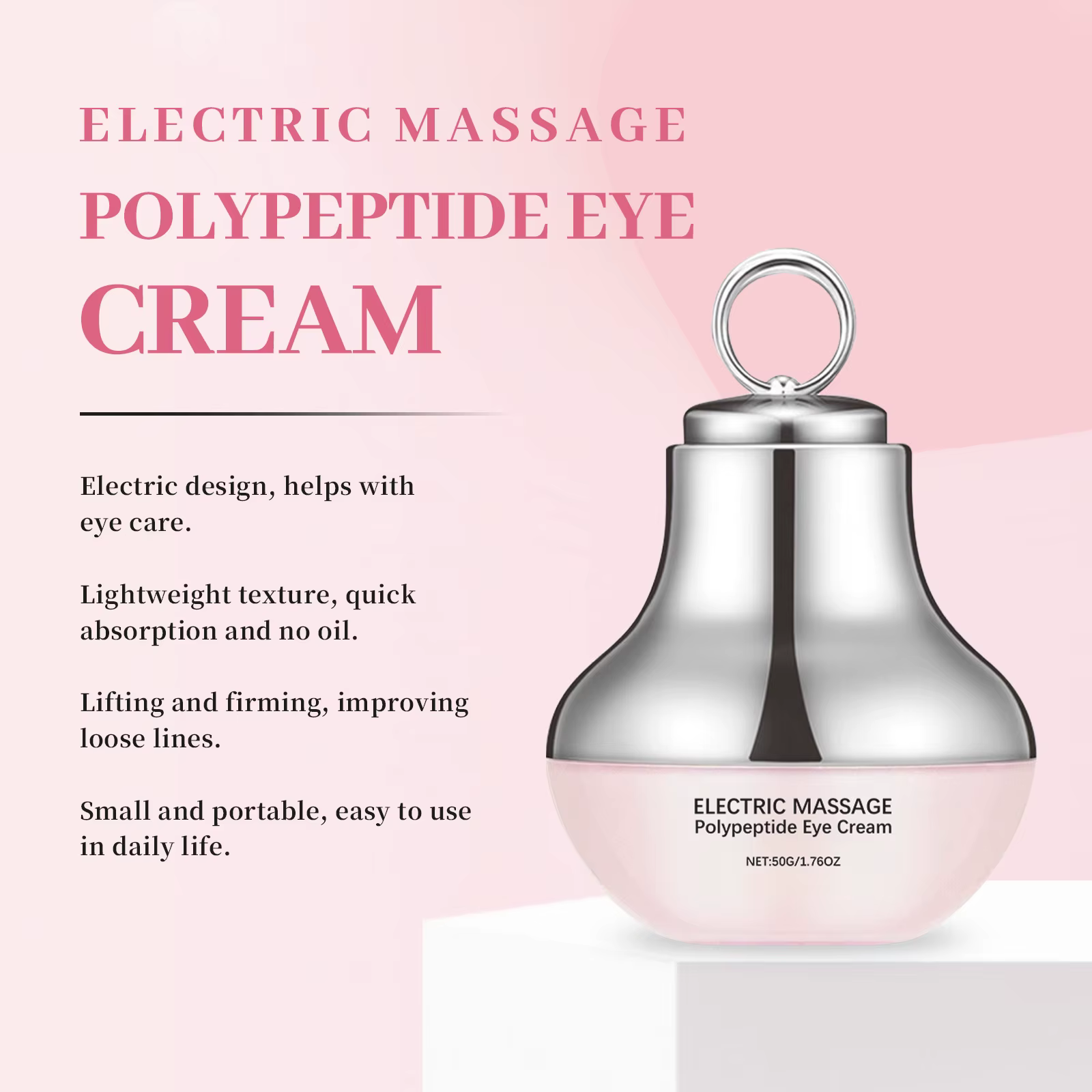 Crème raffermissante pour les yeux électrique 2-en-1