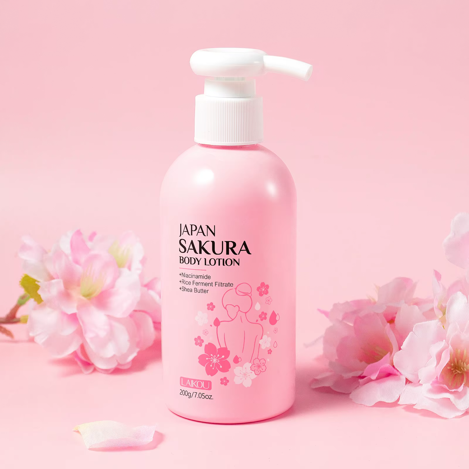 LAIKOU japon Sakura Lotion pour le corps nourrissante hydratant