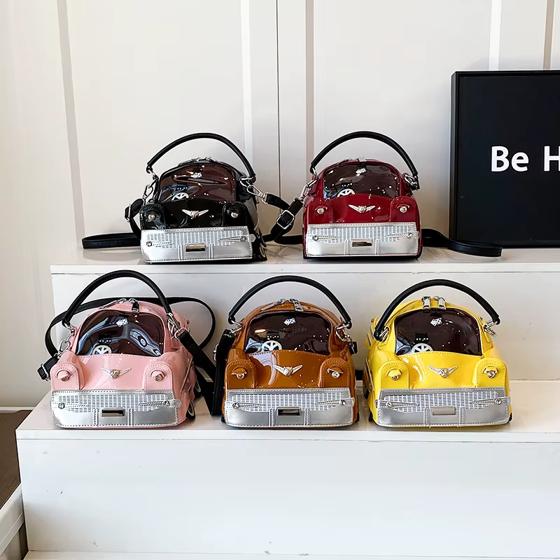 Mini petit sac à bandoulière en forme de voiture pour femme, sac à main amusant de personnalité, pochette de mode pour dames, sacs de voyage décontractés pour téléphone