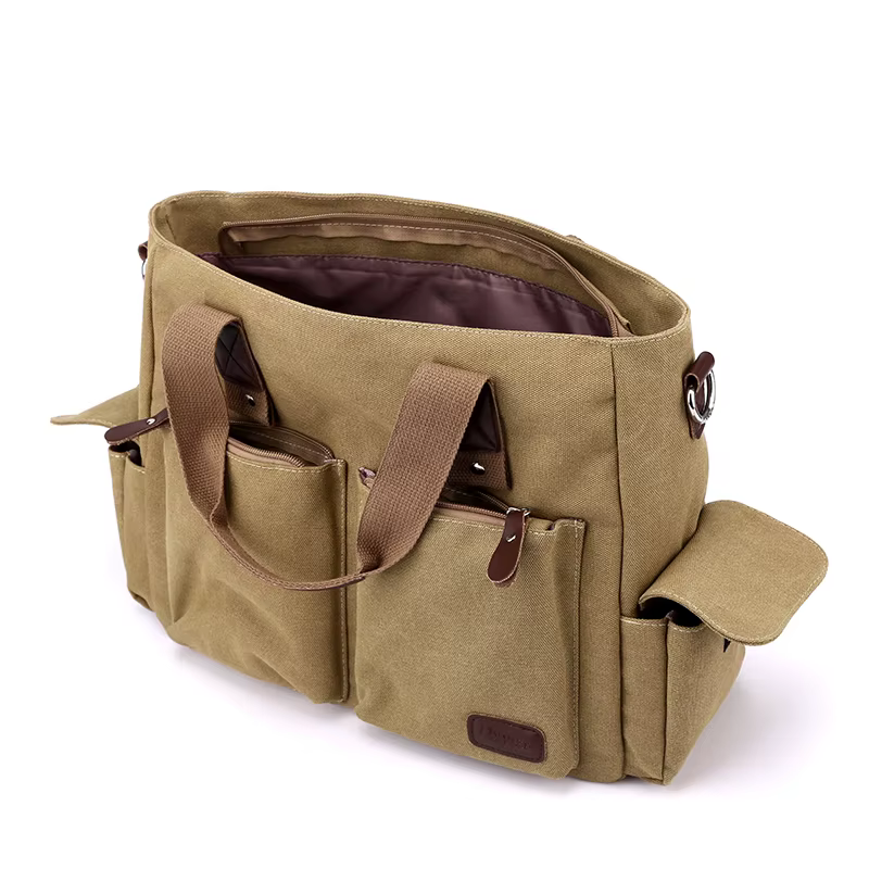 Sac bandoulière rétro en toile, sac à main pour les trajets quotidiens, sac à bandoulière, sac de travail, sac à main grande capacité