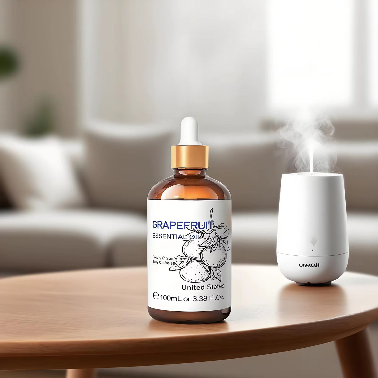  HIQILI 100% huile essentielle de pamplemousse Pure 100ml pour bricolage arômes humidificateur Massage visage peau Orange douce citronnelle 