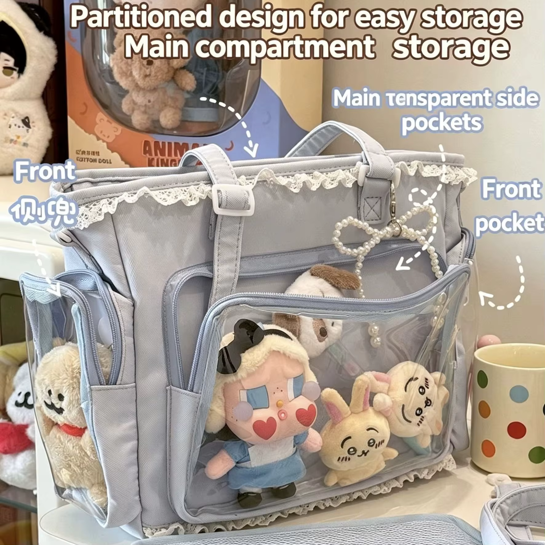 Ballet fille grande appétit Itabag japonais bidimension unique épaule sac à bandoulière cadeau pour amis sac à main femme