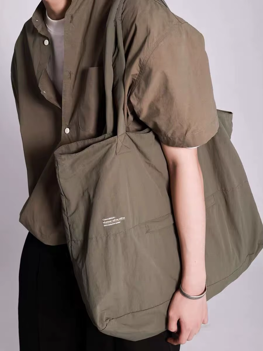 Sac fourre-tout en nylon résistant aux éclaboussures pour femme, sac à main initié, sac de bureau simple, tout match, nouvelle mode, 2024