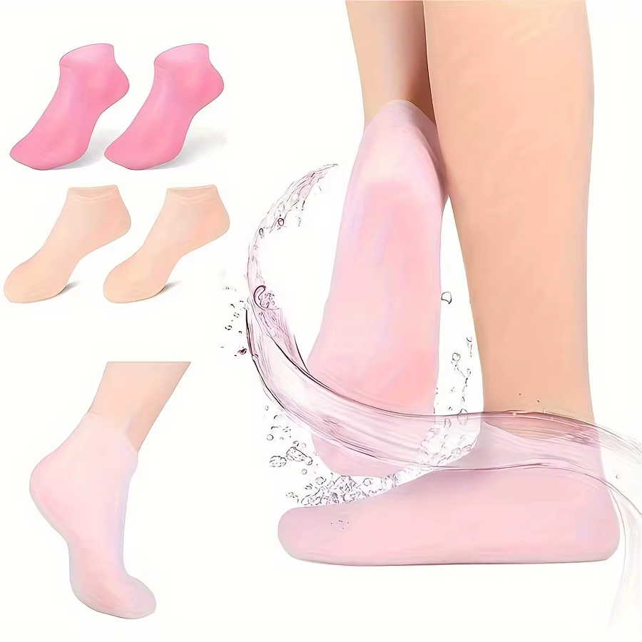 Chaussettes hydratantes en gel de silicone ultra doux pour pieds secs
