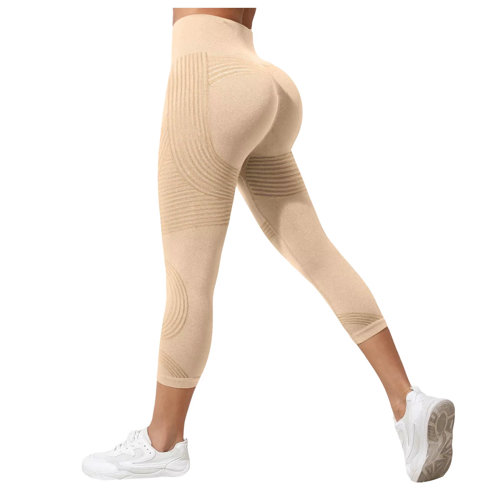 Leggings 3D anti-cellulite pour femmes, taille haute, effet push-up, contrôle du ventre, pour la gym, l'entraînement, le yoga, pantalon capri