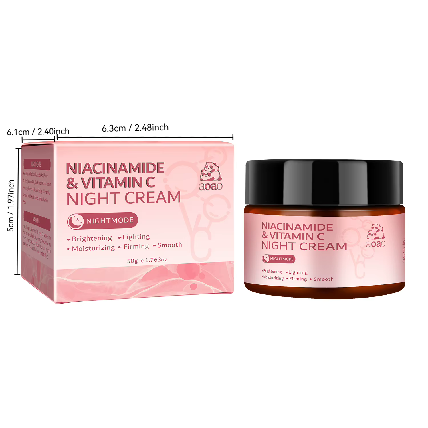 Crème de nuit hydratante enrichie en Niacinamide