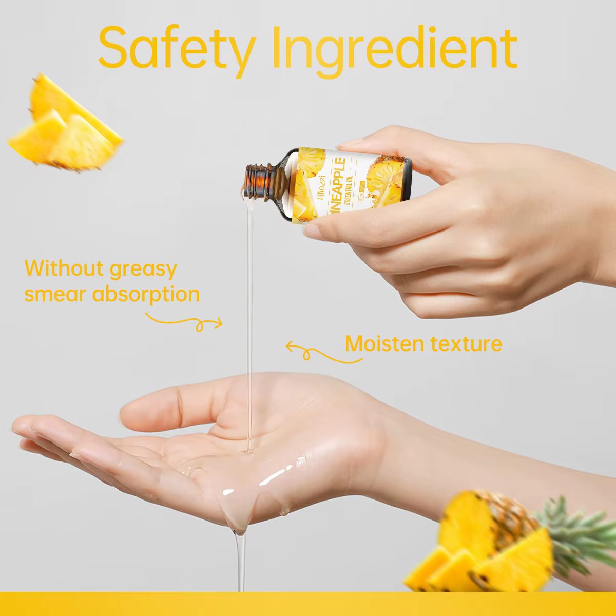 Huile essentielle d'ananas pour le corps et les cheveux