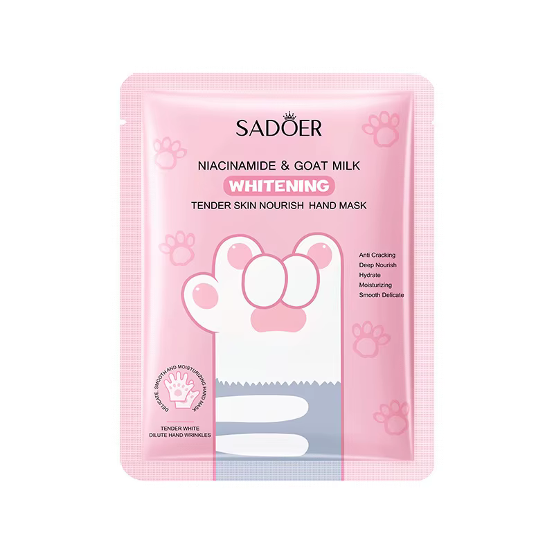 Masque pour les mains nourrissant au lait de chèvre