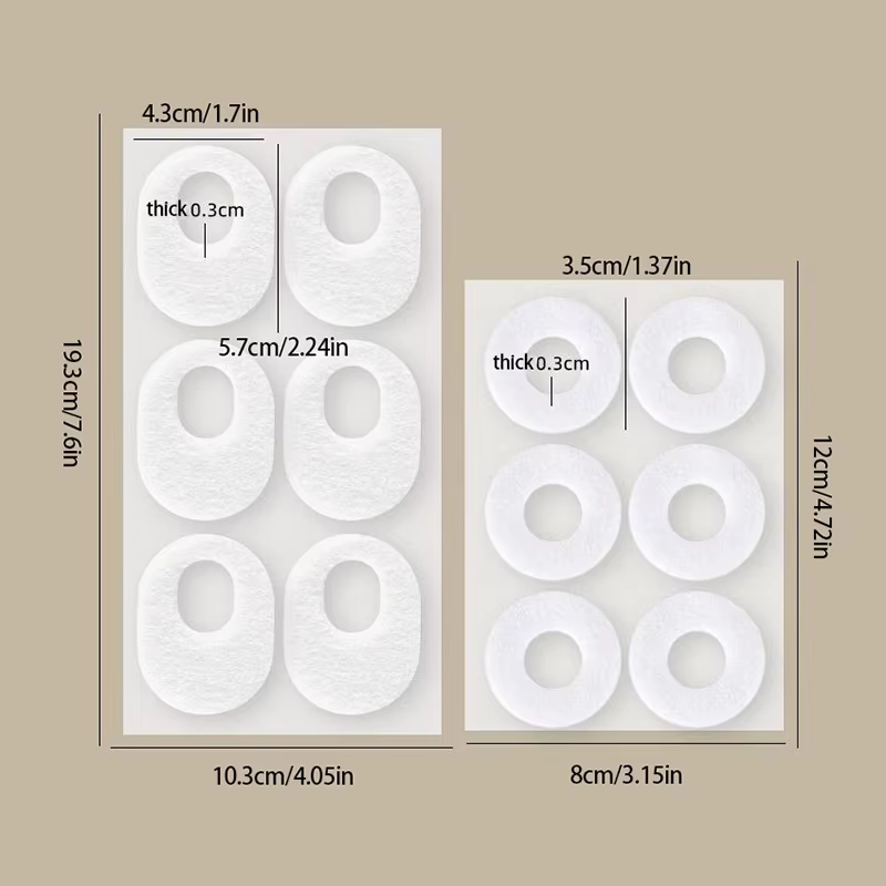 Coussinets de protection en mousse pour les pieds