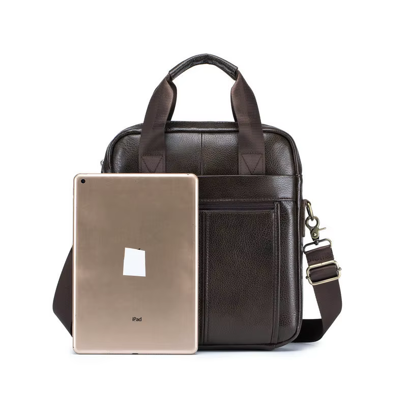 Sac à bandoulière pour homme, tendance et élégant, en cuir véritable, sac à main pour homme, sac bandoulière, sacoche d'affaires en cuir