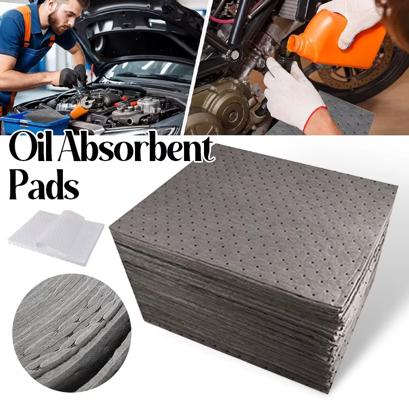 Tampon d'huile absorbant 25x33cm, 10 pièces, tapis d'entretien pour réparation de voiture, imperméable, durable, feutre, réutilisable, pour déversement d'huile, tapis de sol de Garage