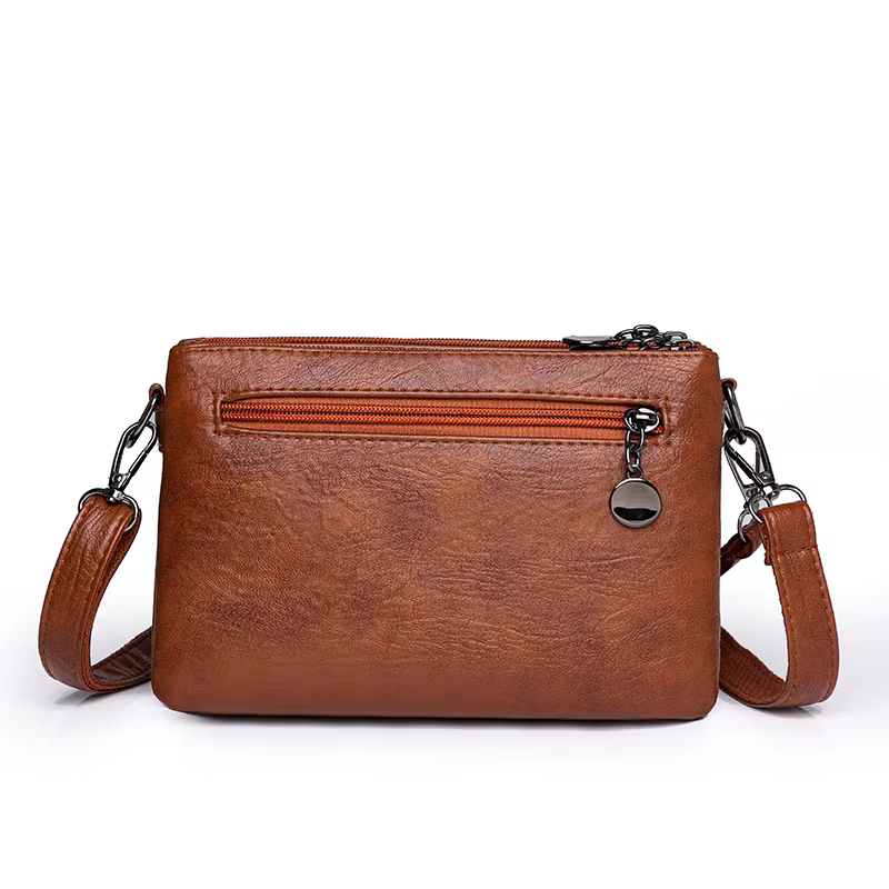 Sac à main multicouche en cuir souple pour femmes, nouvelle mode, sac pour maman moyenne et âgée, cent paires, épaule simple D, 2025