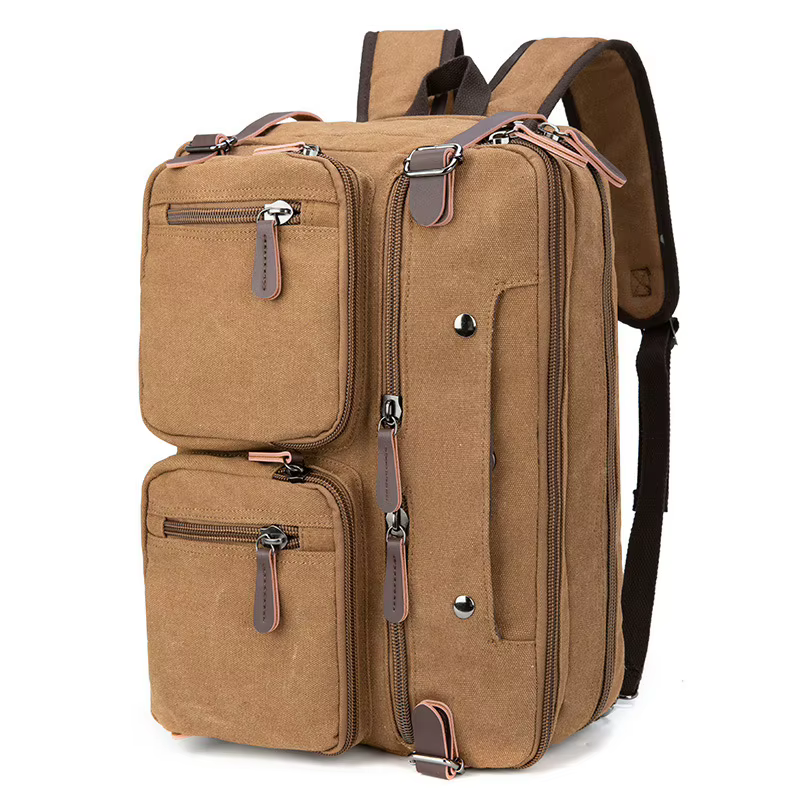 Porte-documents, sac à main, sac bandoulière, sac pour ordinateur de grande capacité, sac de voyage décontracté, sac à dos multifonctionnel en toile
