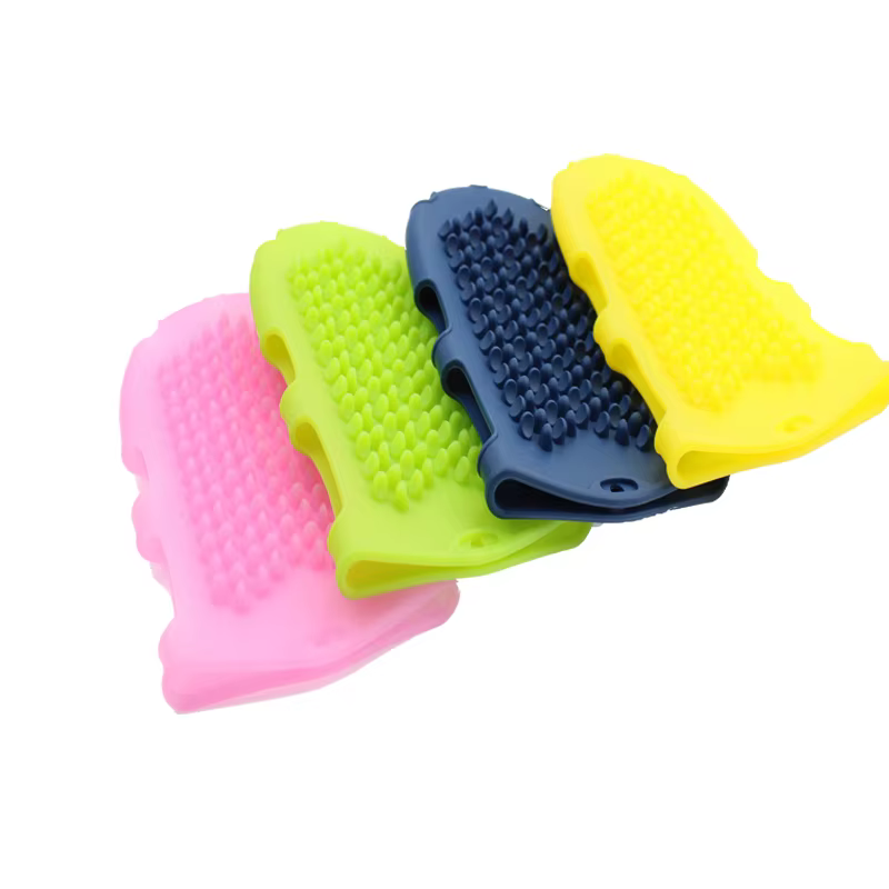 Gant de massage, brosse de bain en silicone