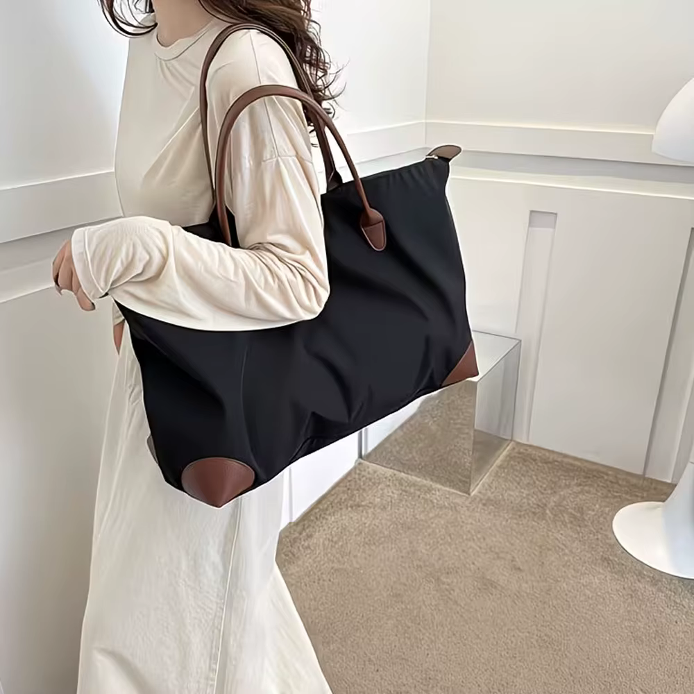 Sac fourre-tout pour femme - Grande capacité, nouveau style estival, sac à main décontracté et polyvalent, sac de voyage simple et élégant, sac de sport léger et portable, idéal pour ranger les téléph