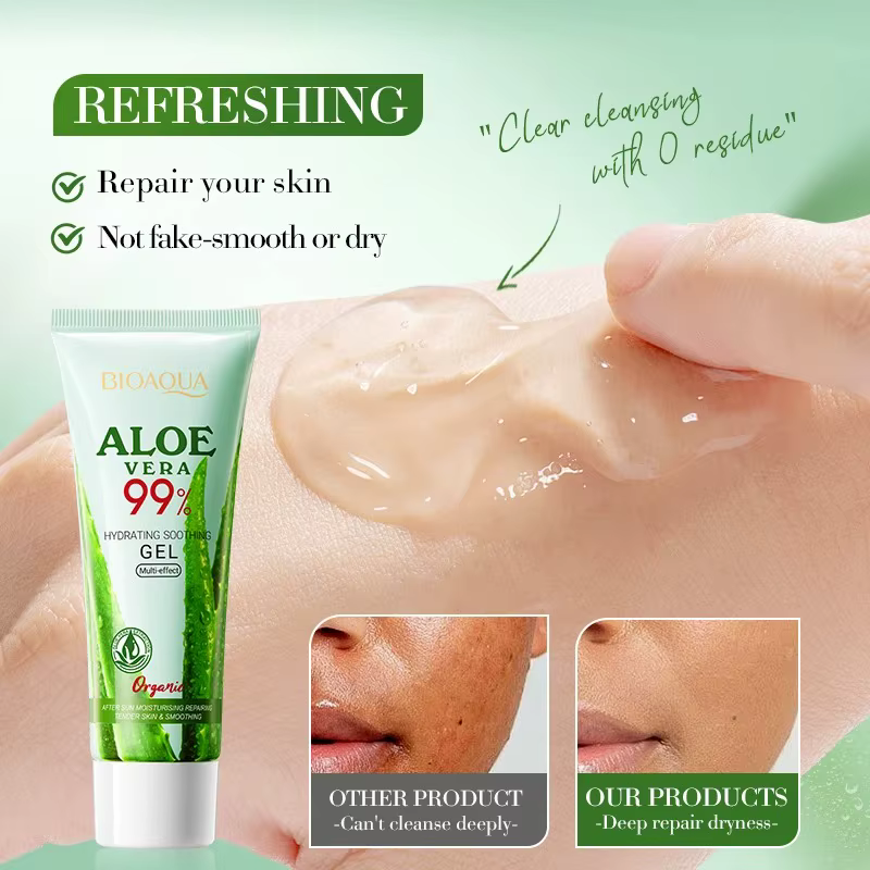 Gel d'aloe vera hydratant