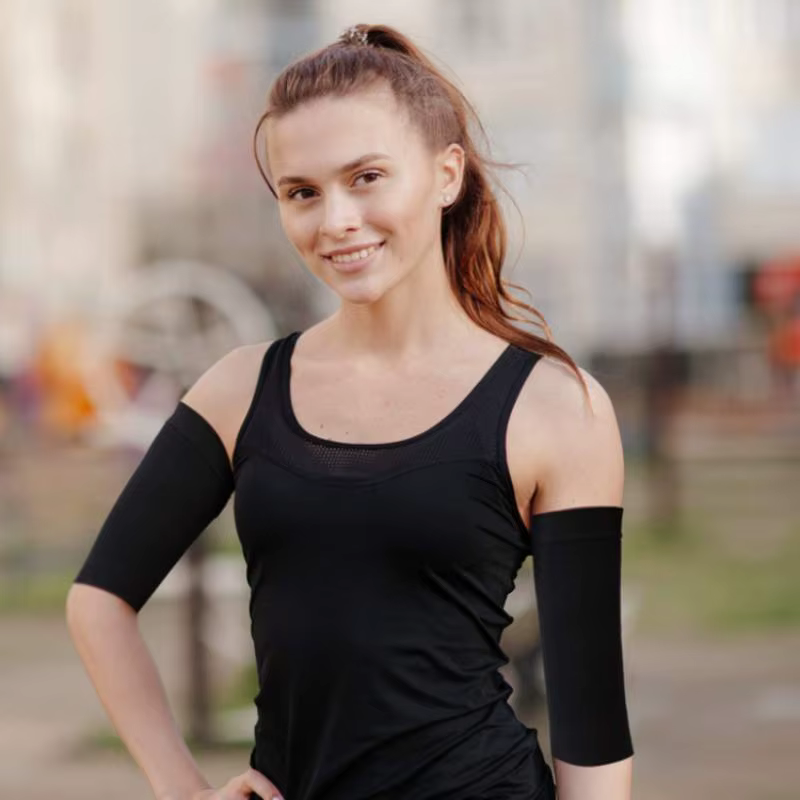 Manchon de compression amincissant pour les bras (1 paire) – Aide à perdre la graisse
