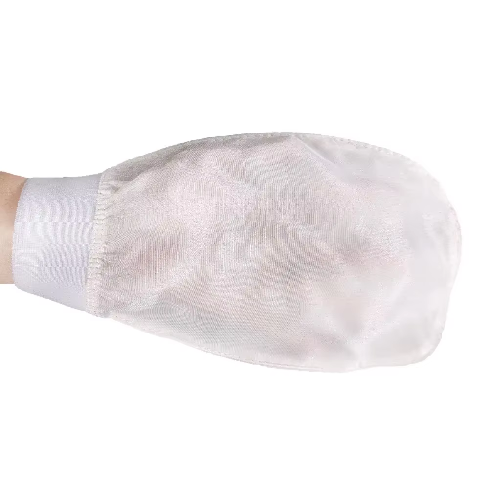1PC 100% soie exfoliant visage lavage beauté serviette doux