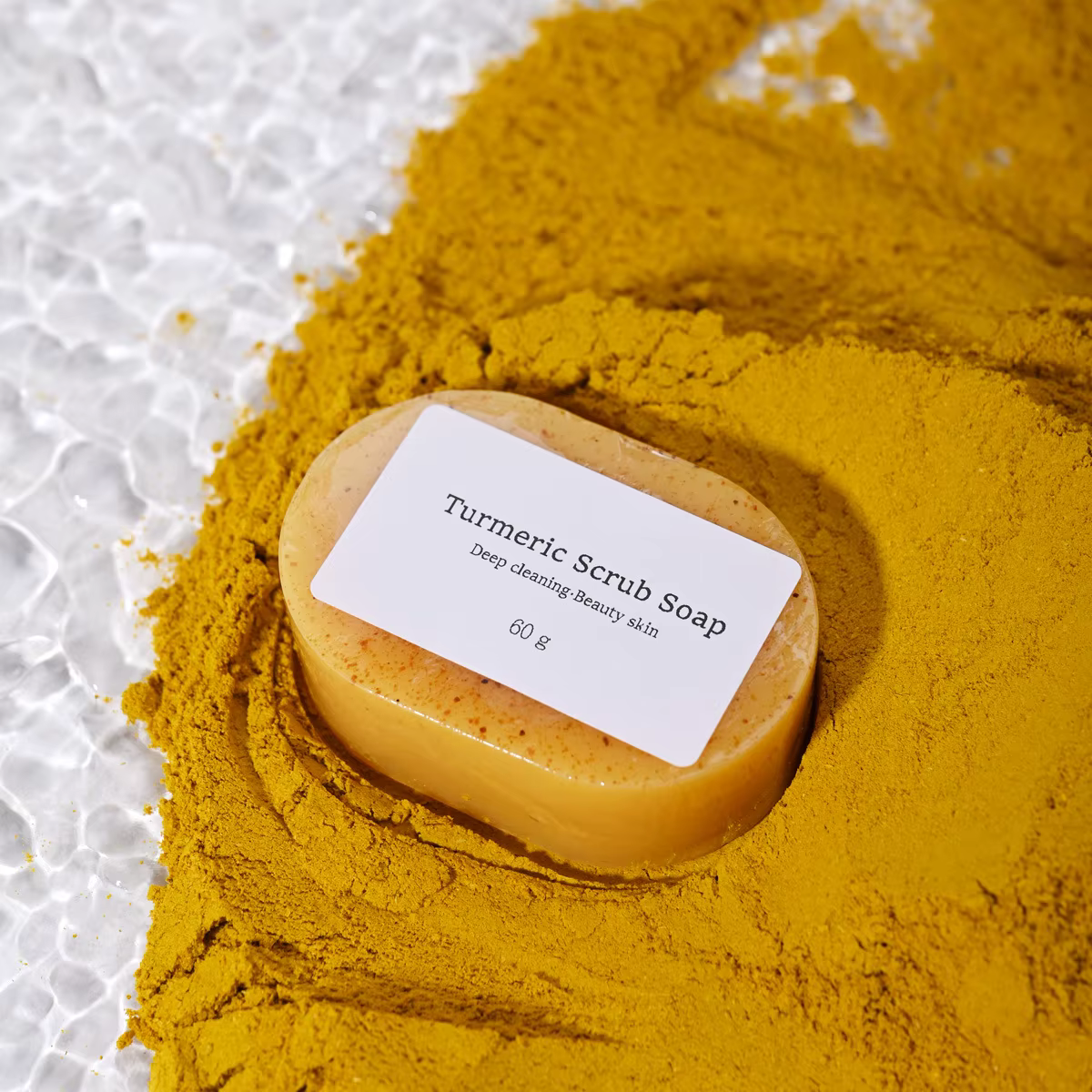 Savon de gommage kojique au curcuma naturel