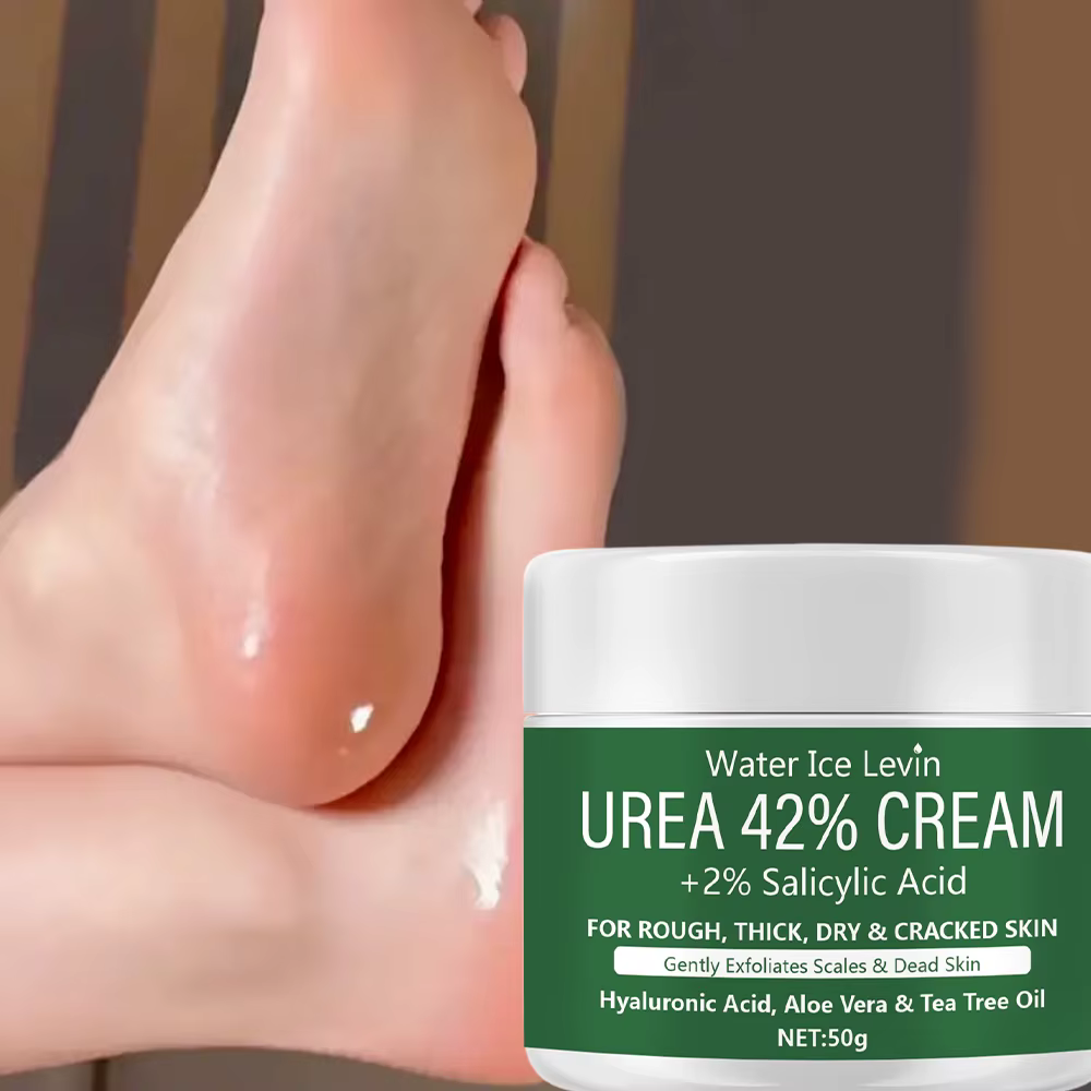Urea 42% + 2% Crème à l'acide salicylique avec acide hyaluronique et huile d'arbre à thé