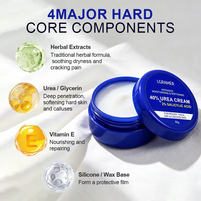 Crème pour les pieds à 40% d'urée + 2% d'acide salicylique