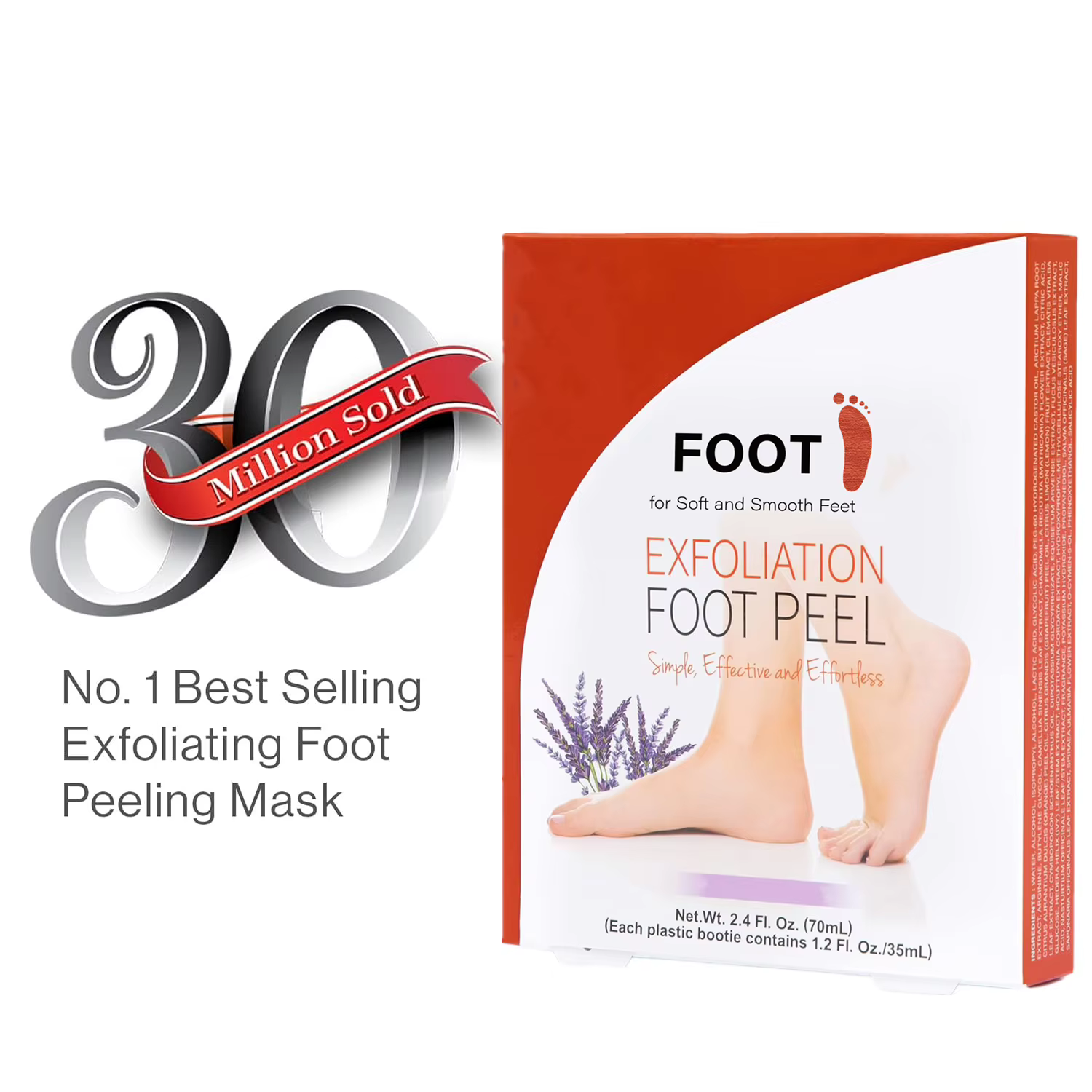 Chaussettes exfoliantes pour les pieds