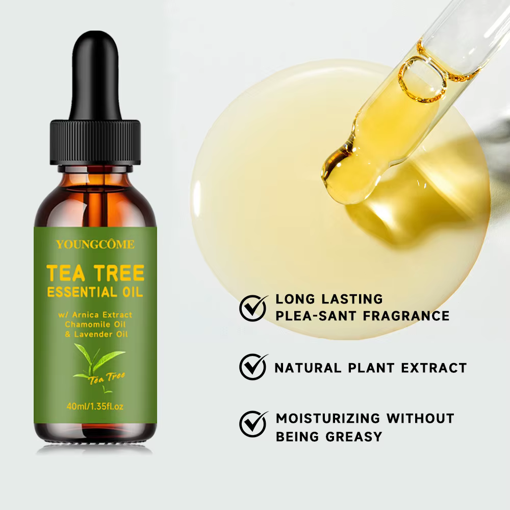 Huile essentielle d'arbre à thé pour soins de la peau