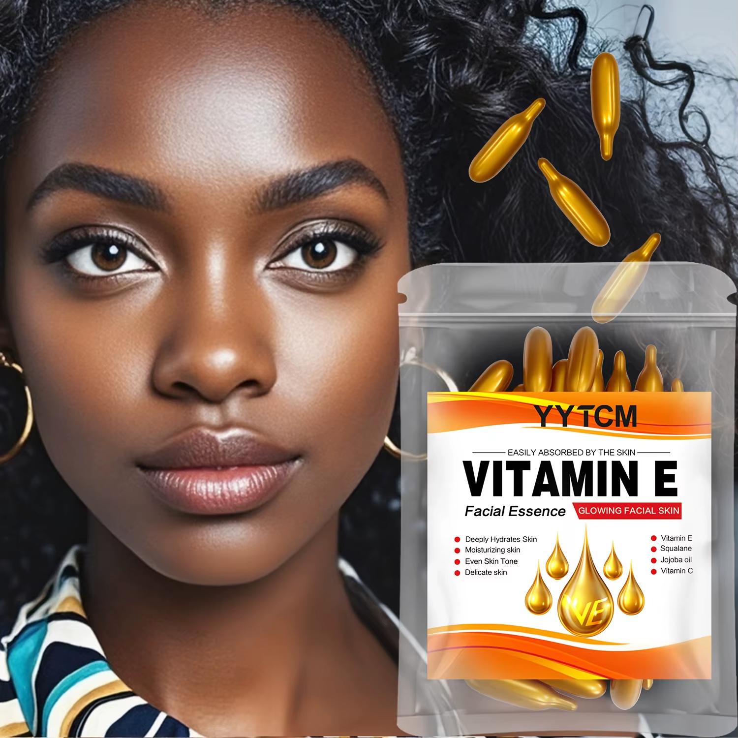 Essence en capsules hydratante en profondeur à la vitamine E