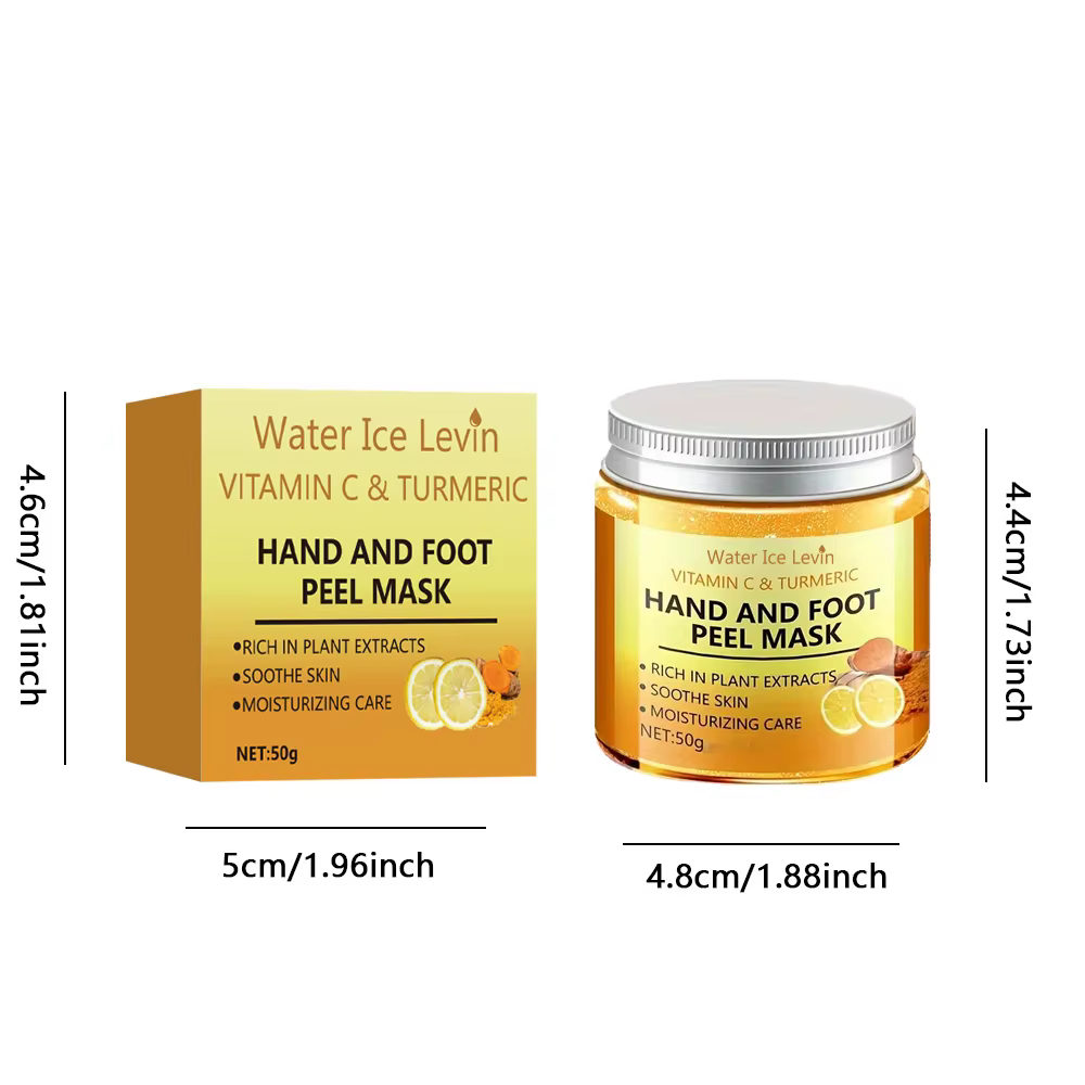 Masque à la cire pour les mains à la vitamine c et au curcuma