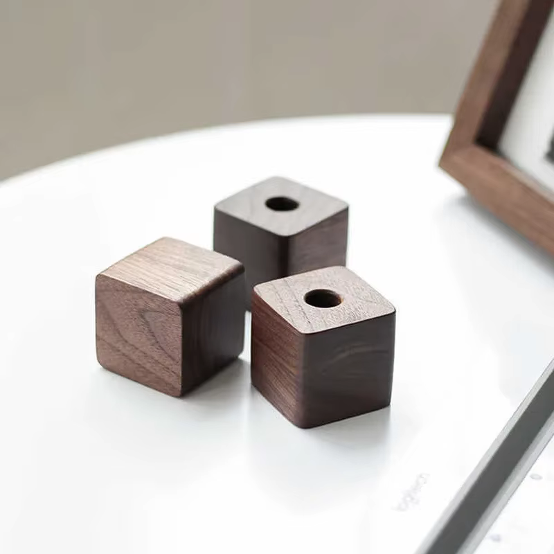 Porte-stylo créatif en bois, ornements de rangement de bureau, ameublement minimaliste, fournitures de bureau, boîte de rangement multifonction