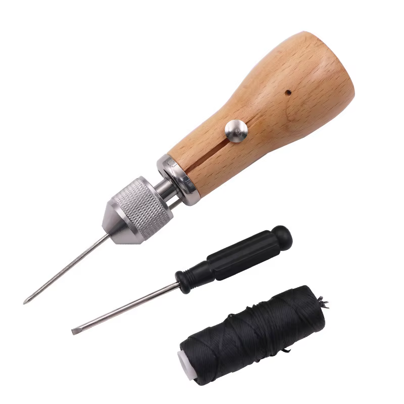 Machine à coudre à la main en cuir, bricolage, fil ciré, outil de couture, artisanat du cuir, bandes de ceinture, outils de cordonnier, couture à la main