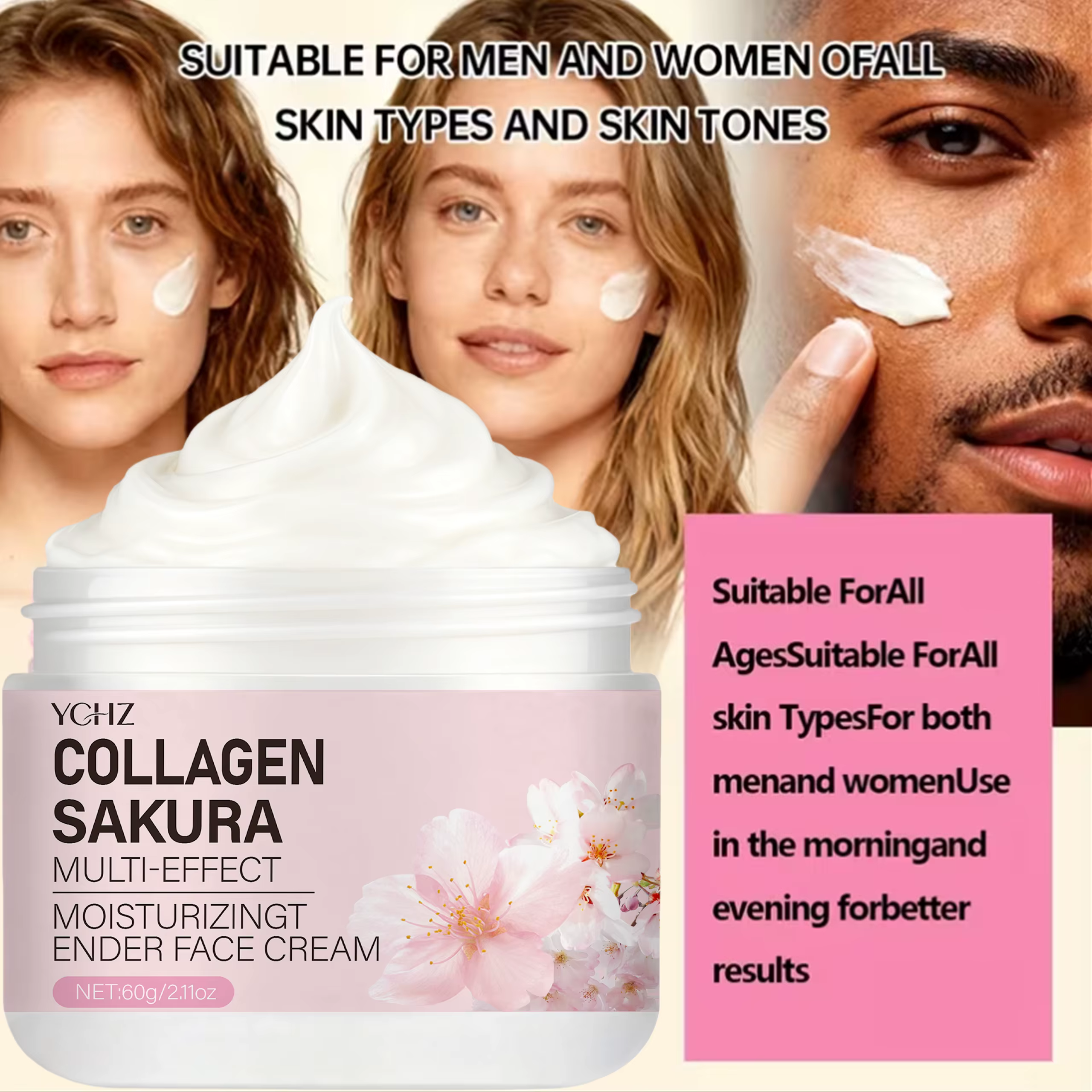 Crème Sakura : Hydratation intense pour peaux sèches