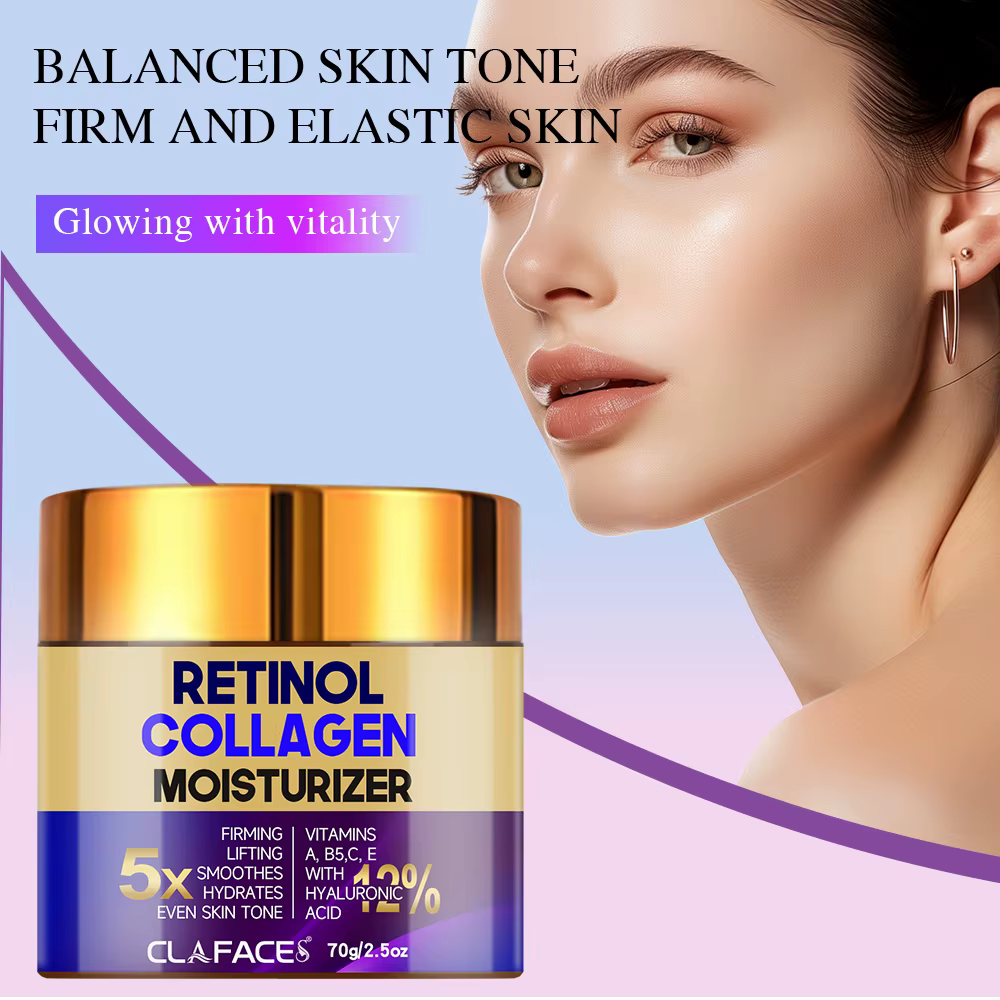 CLAFACES Rétinol crème hydratante pour le visage répare la peau endommagée nourrir en profondeur