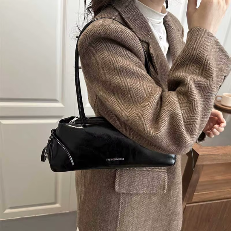 Nouveau sac à main pour femme en PU souple de couleur unie avec nœud, sac à bandoulière, sac sous le bras, sacs de créateurs pour femme, sacs de luxe, Bolsa Feminina