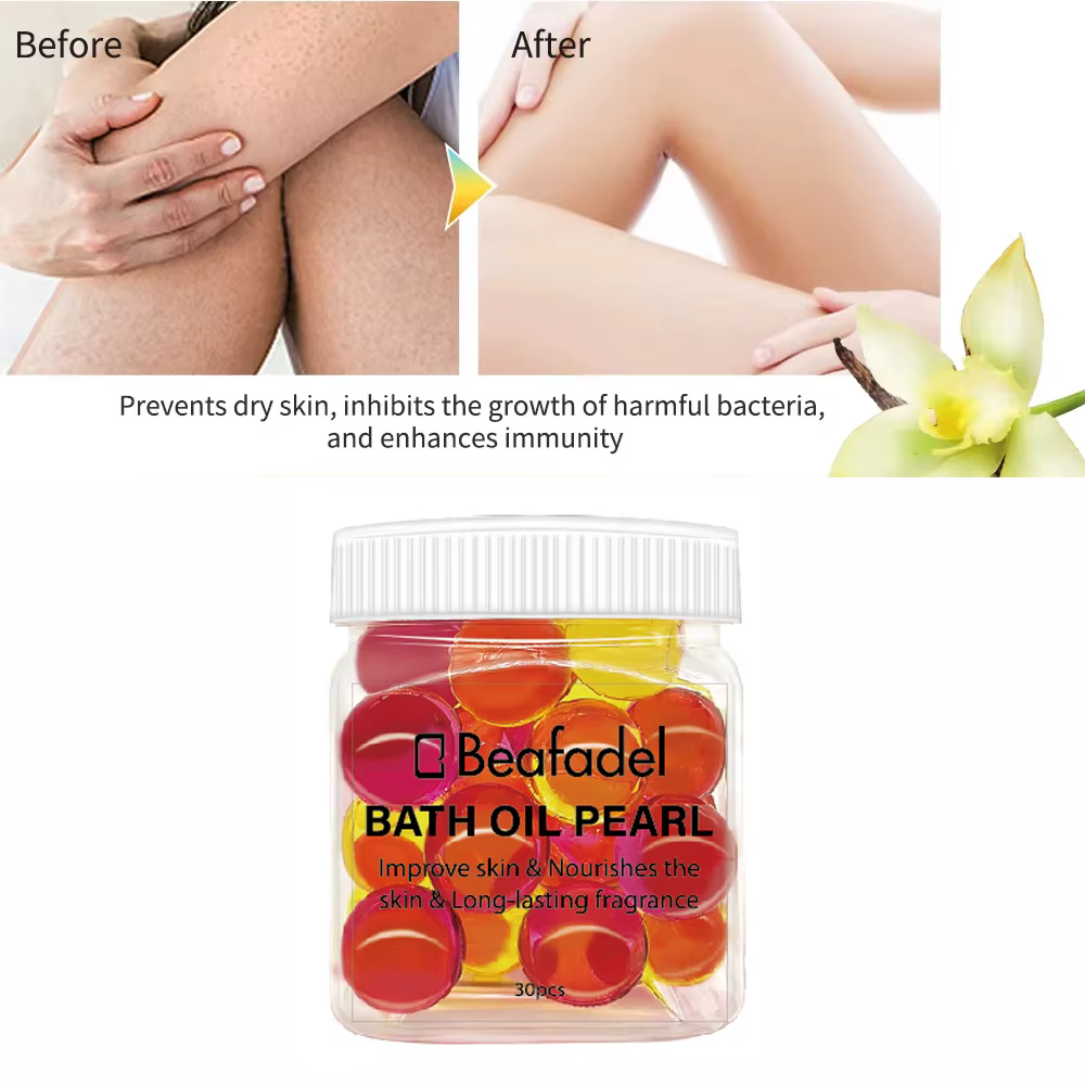 Perles d'Huile de Bain pour Peau Sèche