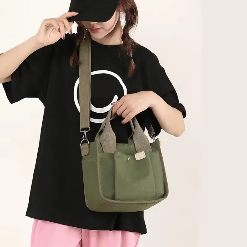 Sac en toile femmes japonais toile sacs à bandoulière fourre-tout sac à main sac pour femme grande capacité sacs à bandoulière femmes sac à main