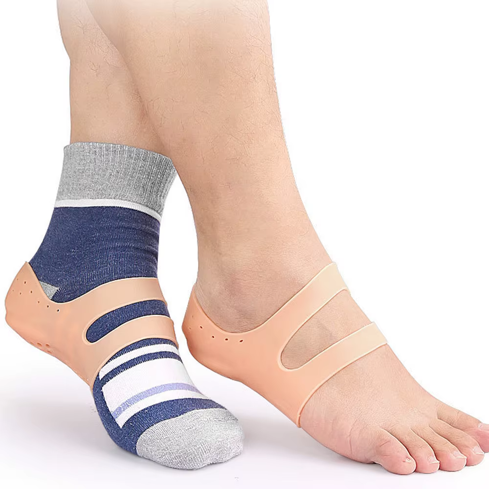 1 paire de gobelets de protection du talon avec Support de voûte plantaire pour la fasciite