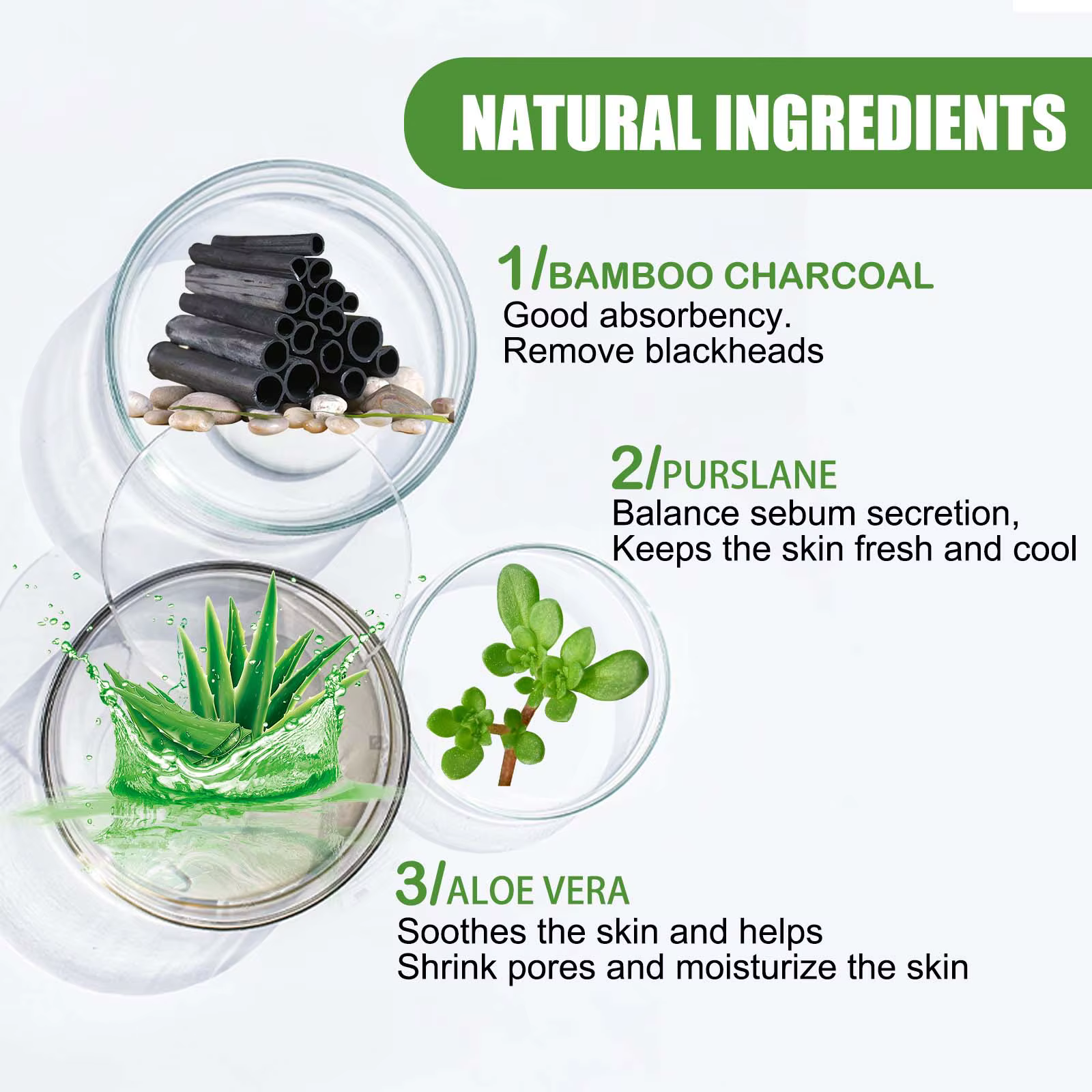 Masque facial solide bâton thé vert miel pêche nettoyage des pores hydratant Long charbon d'aubergine Film de boue
