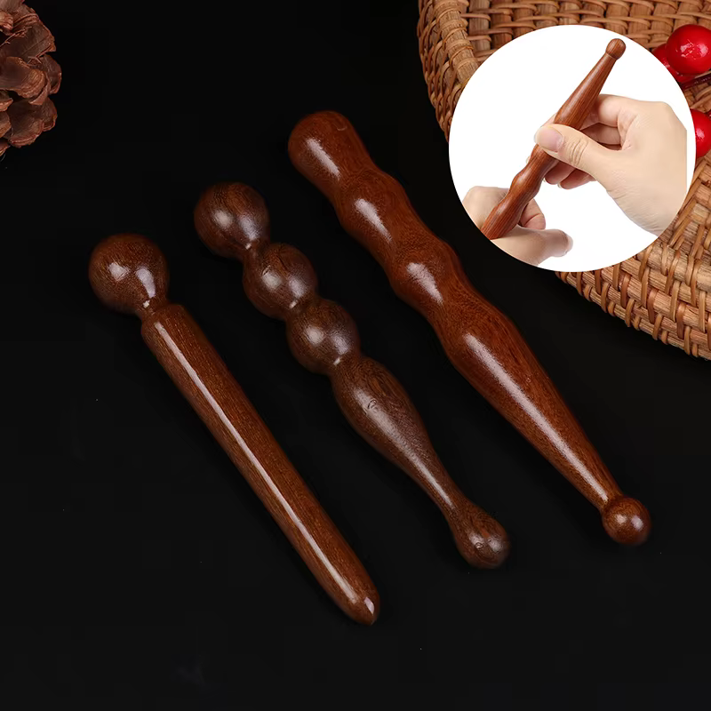 (HG) 1PC bois Spa bâton musculaire Cellulite tissus profonds Fascia Point de déclenchement libération auto pied corps