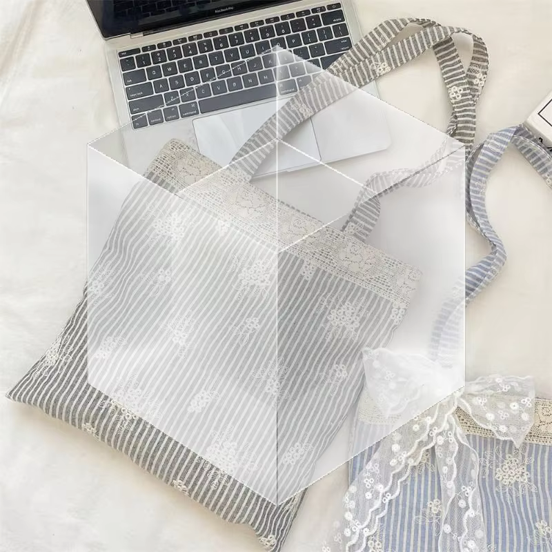Sac à main en toile grande capacité avec bandoulière en dentelle, élégant sac de voyage